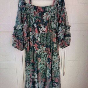 Floral Off-Shoulder Dress